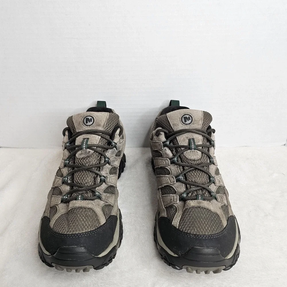Merrell Moab 2 Vent Hiking Shoes Walnut Mens Size 11.5 Suede Mesh Vibram Sole
